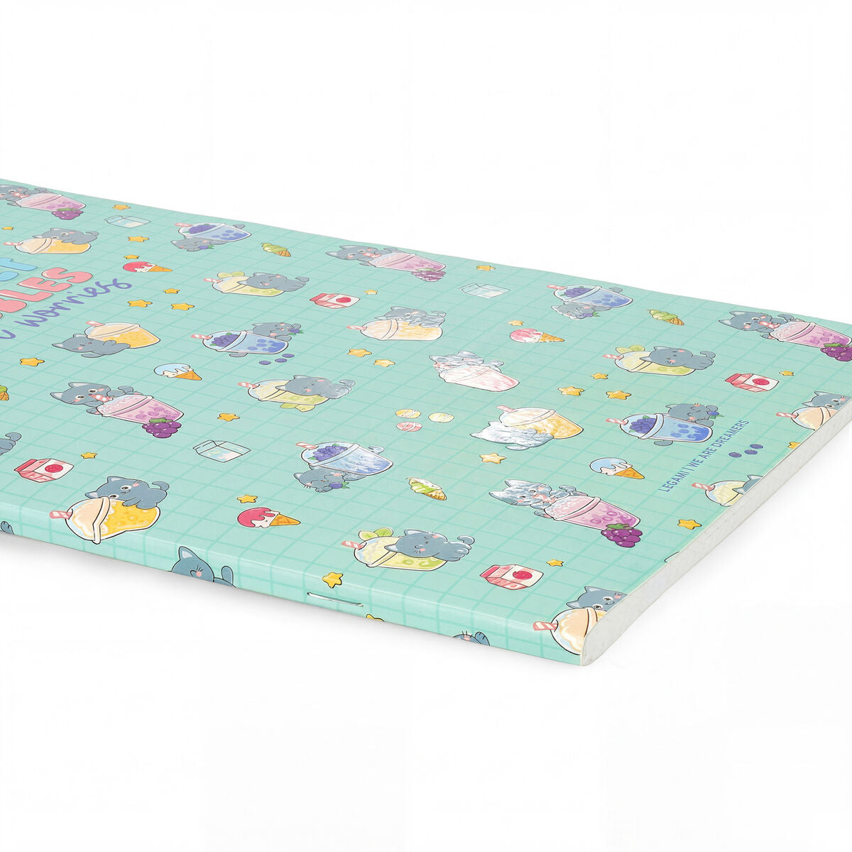 Exercise Book - Cahier A4 - Lignage 8 mm - Kitty Bubble Tea