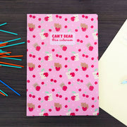 Exercise Book - Cahier A4 - Lignage 8 mm - Teddy Bear Cherry