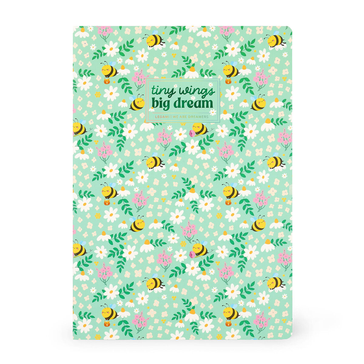 Livre d'exercice - Cahier A4 - Lignage 8 mm - Fleurs d'abeilles