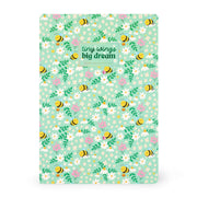 Livre d'exercice - Cahier A4 - Lignage 8 mm - Fleurs d'abeilles