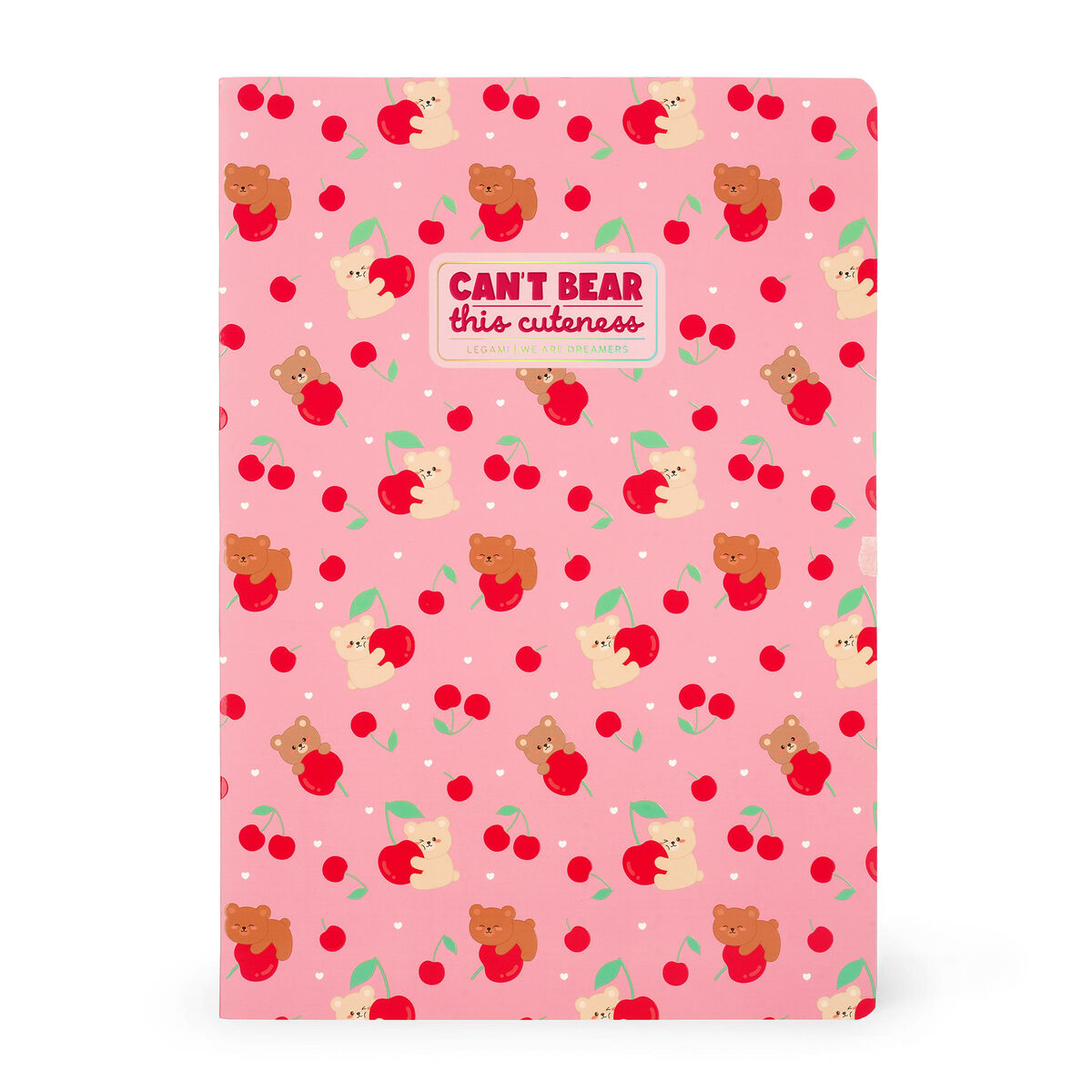 Cahier d'exercices - Cahier A4 - Petits Carreaux 5 mm - Cerises d'ours en peluche
