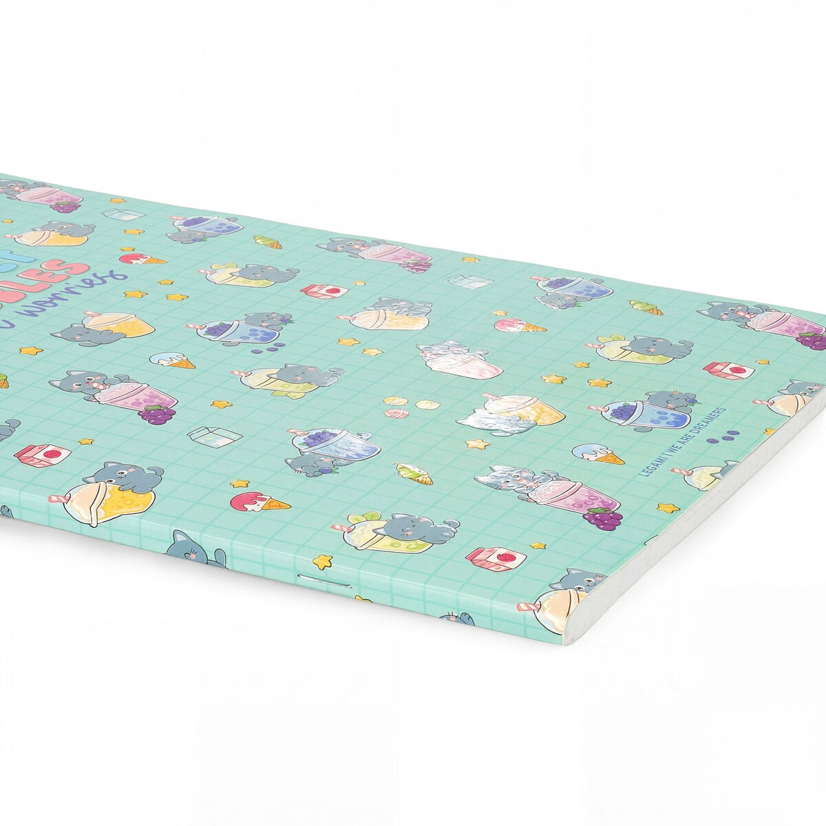 Exercise Book - Cahier A4 - Petits Carreaux 5 mm - Kitty Bubble Tea