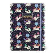 Cahier Ligné A4 à Couverture Rigide Illustré - Licorne - Avec Spirale