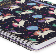 Cahier Ligné A4 à Couverture Rigide Illustrée - Unicorn - Avec Spirale