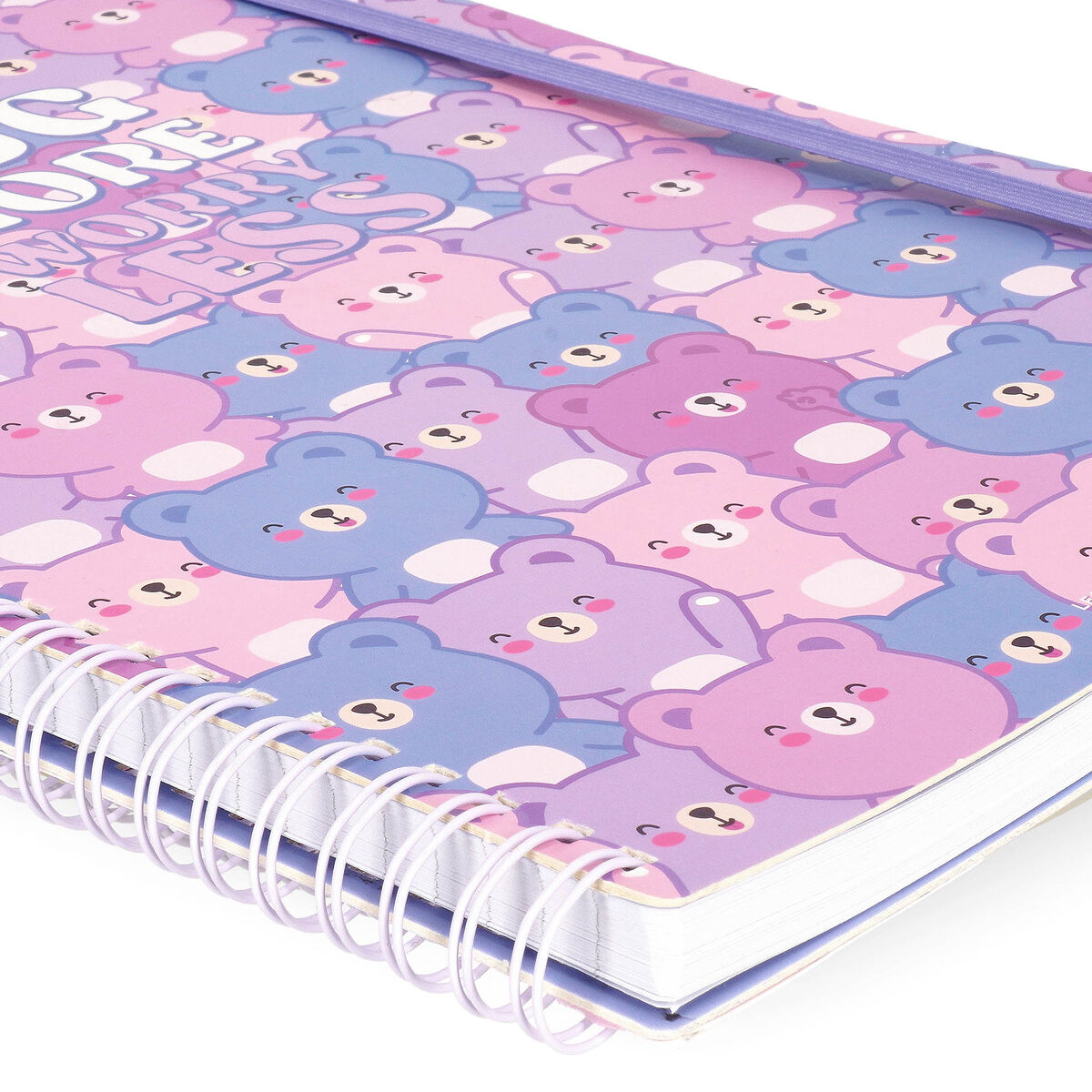 Cahier Ligné A4 à Couverture Rigide Illustrée - Teddy Bear - Bloc-mémo - Avec Spirale