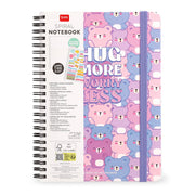 Cahier Ligné A4 à Couverture Rigide Illustrée - Teddy Bear - Bloc-mémo - Avec Spirale