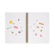 Cahier Ligné A4 à Couverture Rigide Illustrée - Sushi Cat - Bloc-mémo - Avec Spirale