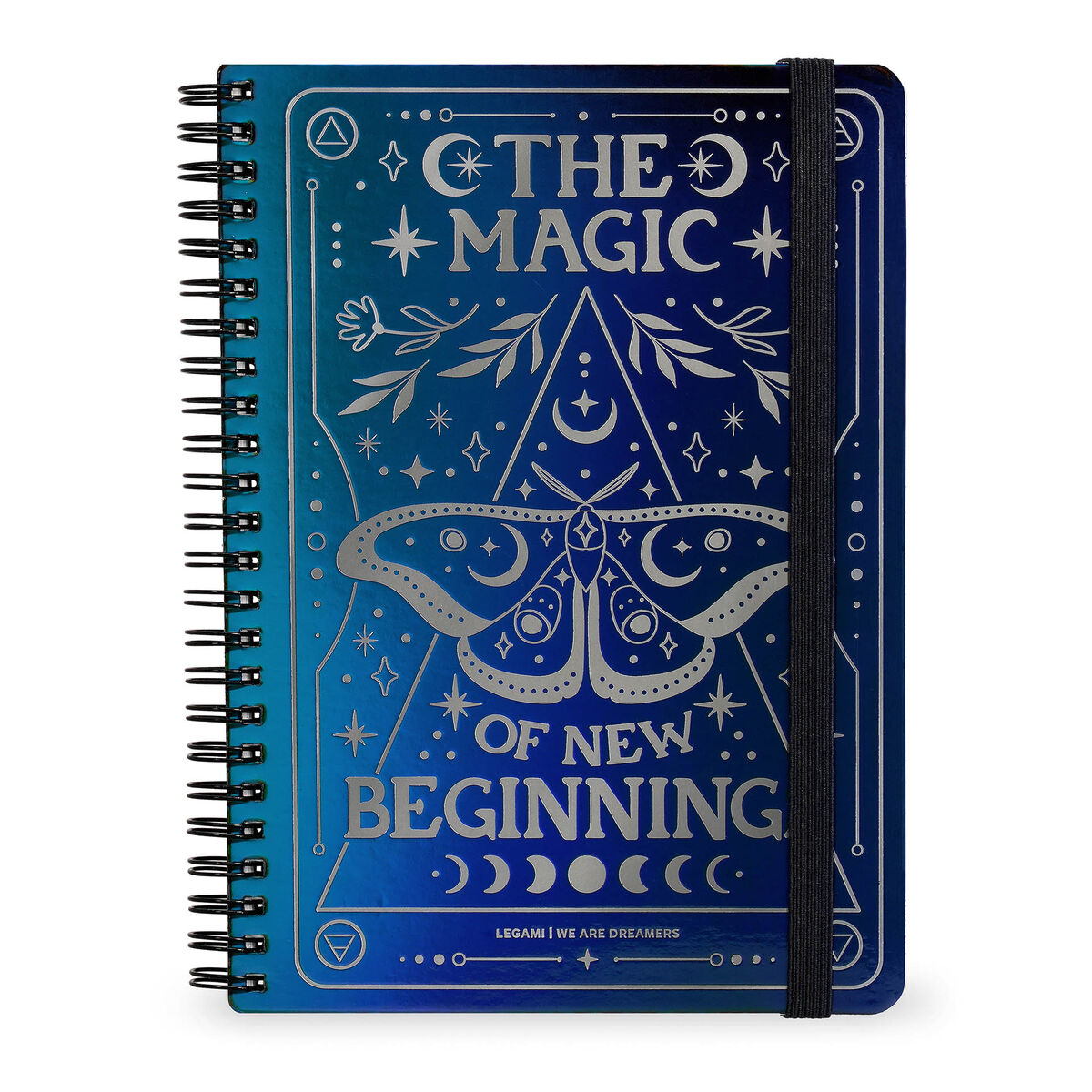 Cahier Ligné A4 à Couverture Rigide Illustré - Moth - Bloc-mémo - Avec Spirale