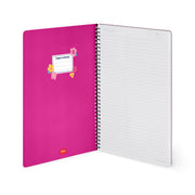 Cahier Ligné A4 à Couverture Rigide Illustrée - Flowers - Bloc-mémo - Avec Spirale
