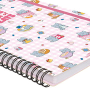 Cahier Ligné A4 à Couverture Rigide Illustrée - Kitty - Bloc-mémo - Avec Spirale