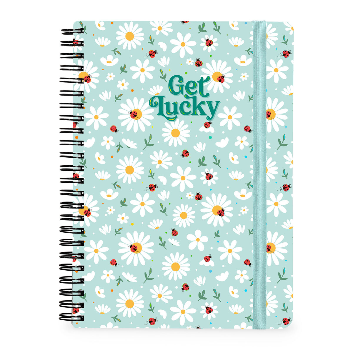 Cahier Ligné A4 à Couverture Rigide Illustré - Ladybug - Bloc-mémo - Avec Spirale