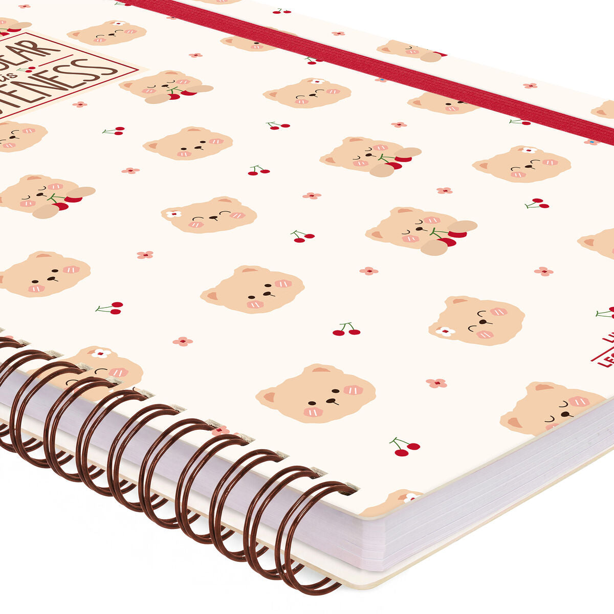 Cahier Ligné A4 à Couverture Rigide Illustrée - Teddy Bear - Bloc-mémo - Avec Spirale
