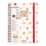 Cahier Ligné A4 à Couverture Rigide Illustrée - Teddy Bear - Bloc-mémo - Avec Spirale