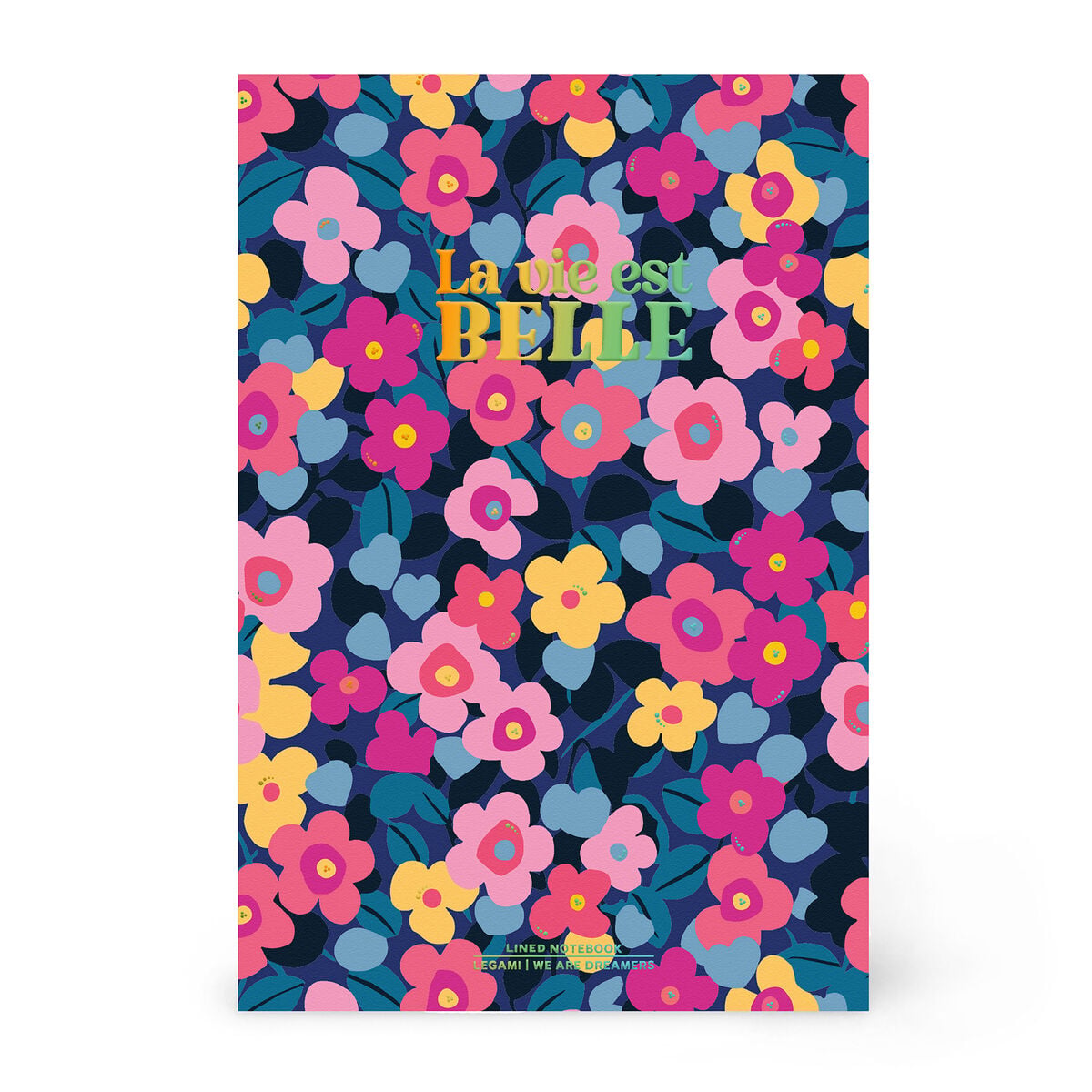 Cahier Ligné A5 à Couverture Rigide Illustré - Fleurs