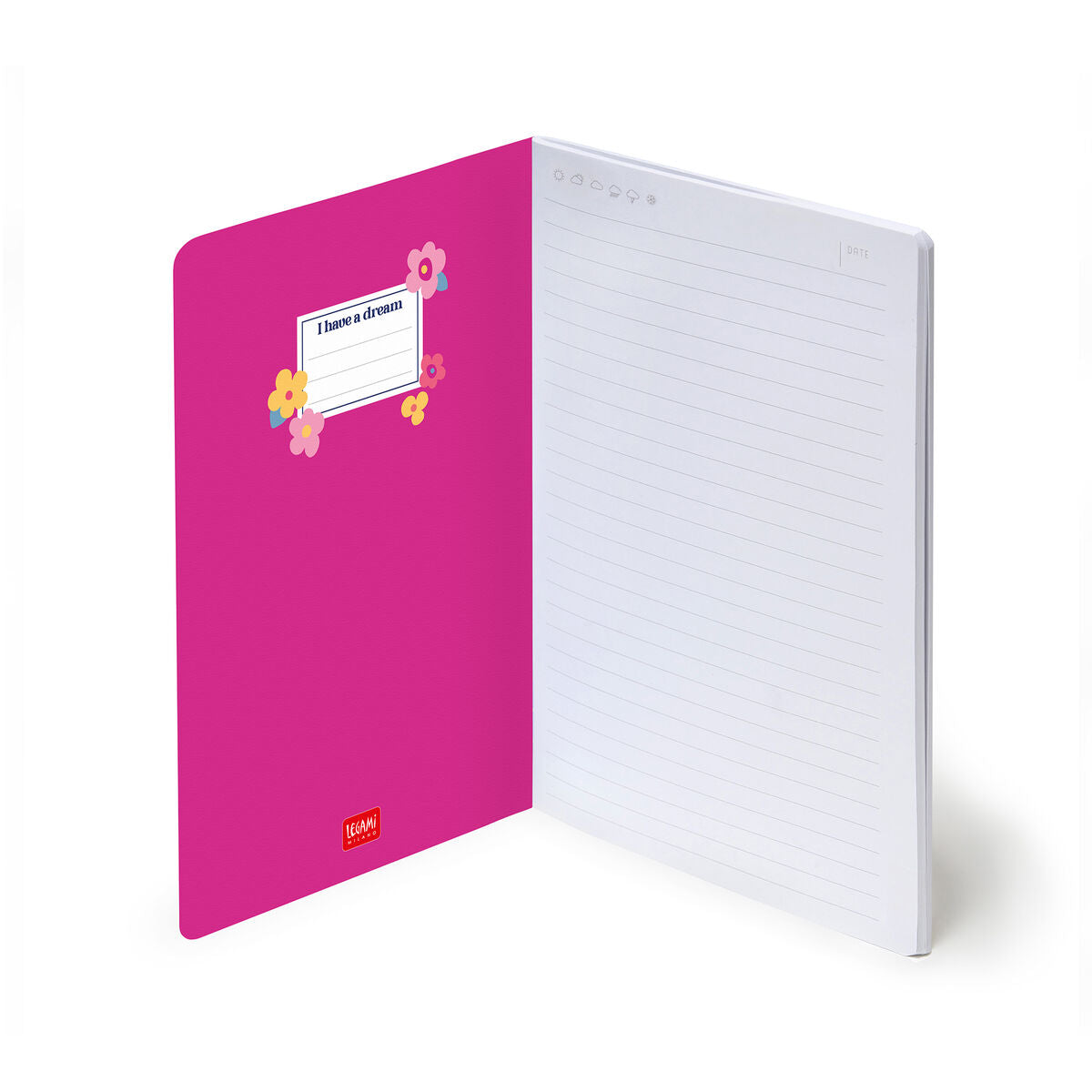 Cahier Ligné A5 à Couverture Rigide Illustrée - Flowers