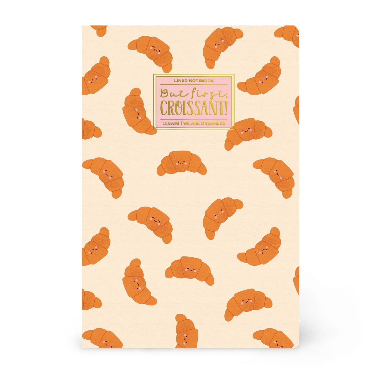 Cahier Ligné A5 à Couverture Rigide Illustré - croissant