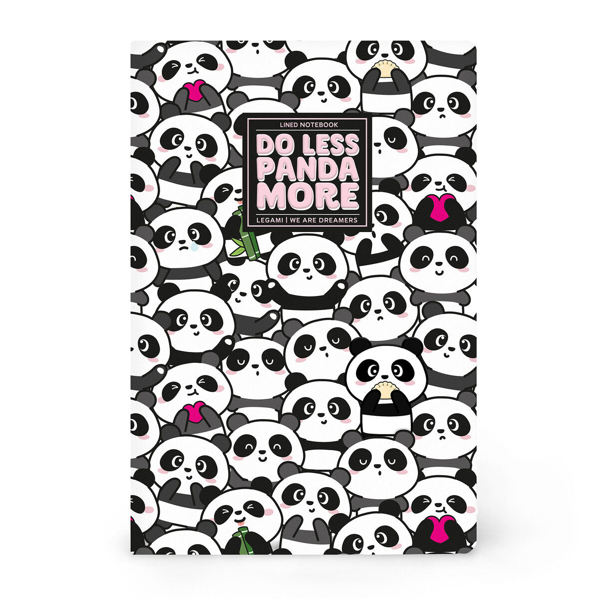 Cahier Ligné A5 à Couverture Rigide Illustré - Panda