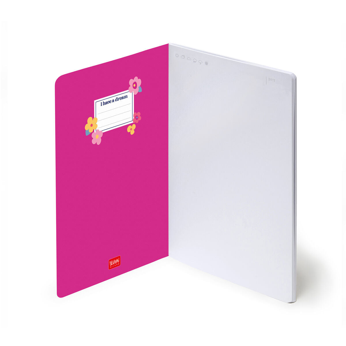 Cahier Page Blanche A5 à Couverture Rigide Illustrée - Flowers