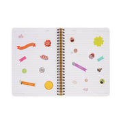 Cahier Ligné A5 à Couverture Rigide Illustrée - Sushi Cat - Bloc-mémo - Avec Spirale