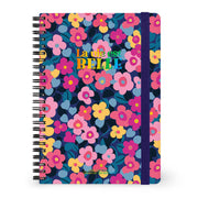 Cahier Ligné A5 à Couverture Rigide Illustré - Fleurs - Bloc-mémo - Avec Spirale