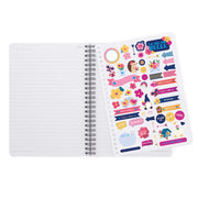 Cahier Ligné A5 à Couverture Rigide Illustrée - Flowers - Bloc-mémo - Avec Spirale