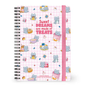 Cahier Ligné A5 à Couverture Rigide Illustré - Kitty - Bloc-mémo - Avec Spirale