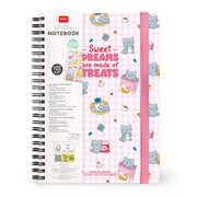 Cahier Ligné A5 à Couverture Rigide Illustrée - Kitty - Bloc-mémo - Avec Spirale