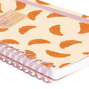 Cahier Ligné A5 à Couverture Rigide Illustrée - Croissant - Bloc-mémo - Avec Spirale