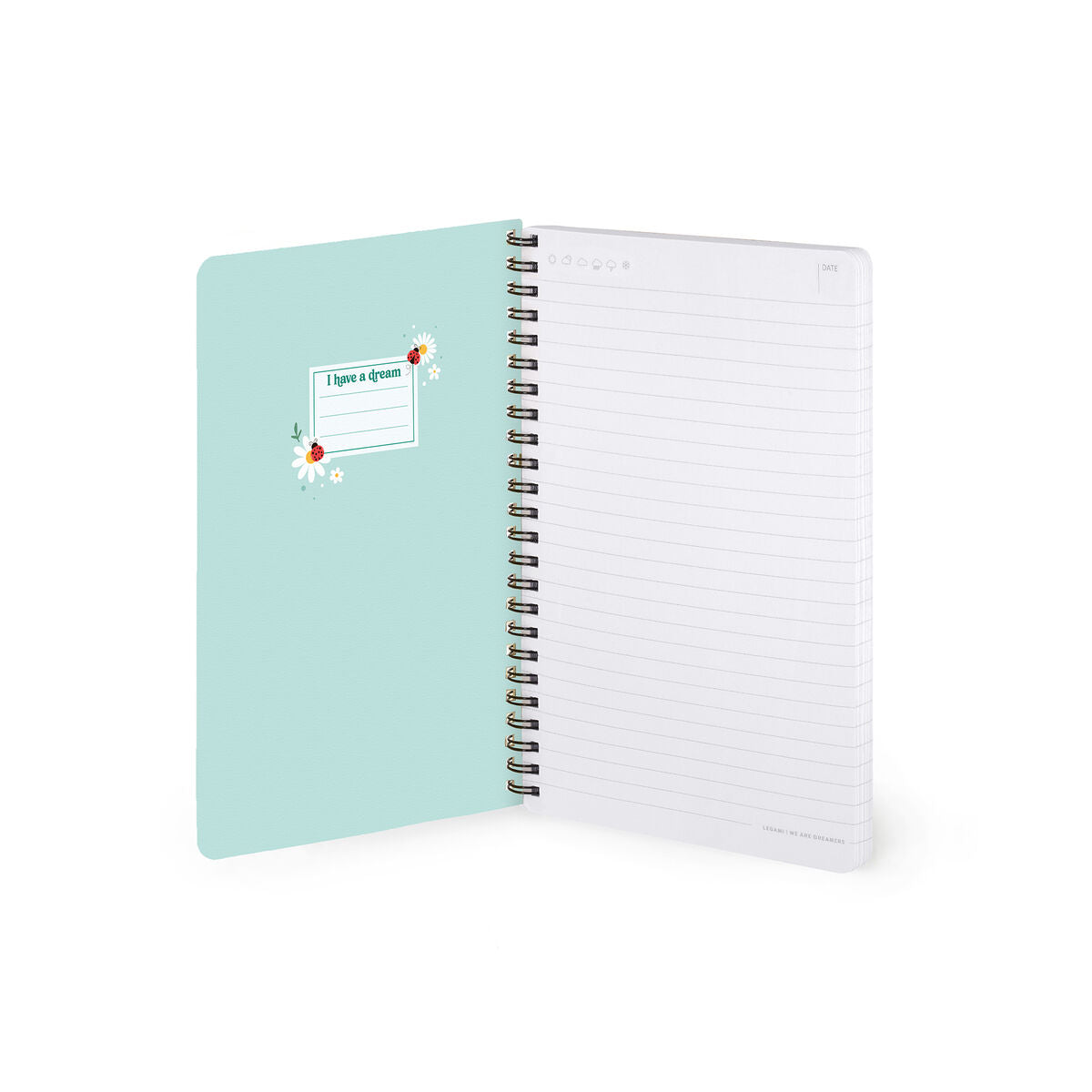 Cahier Ligné A5 à Couverture Rigide Illustrée - Ladybug - Bloc-mémo - Avec Spirale