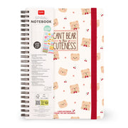 Cahier Ligné A5 à Couverture Rigide Illustrée - Teddy Bear - Bloc-mémo - Avec Spirale