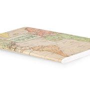 Cahier Ligné A6 à Couverture Rigide Illustrée - Travel Map
