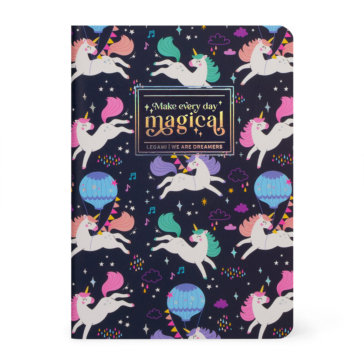 Cahier Ligné A6 à Couverture Rigide Illustrée - Unicorn