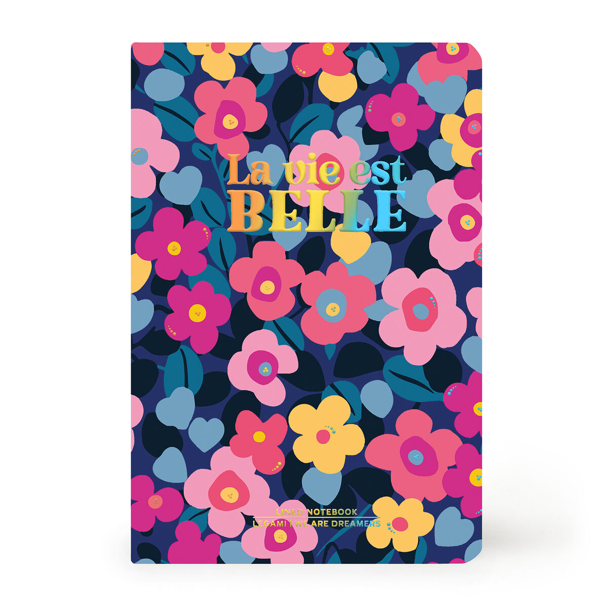 Cahier Ligné A6 à Couverture Rigide Illustrée - Flowers