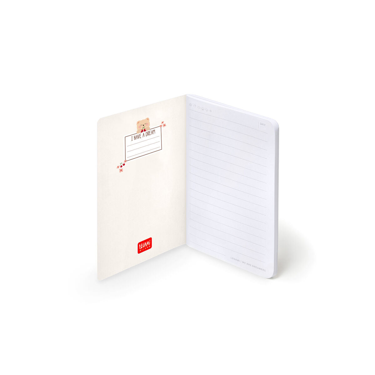 Cahier Ligné A6 à Couverture Rigide Illustrée - Teddy Bear
