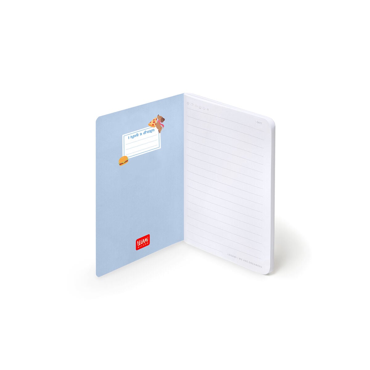 Cahier Ligné A6 à Couverture Rigide Illustrée - Dog