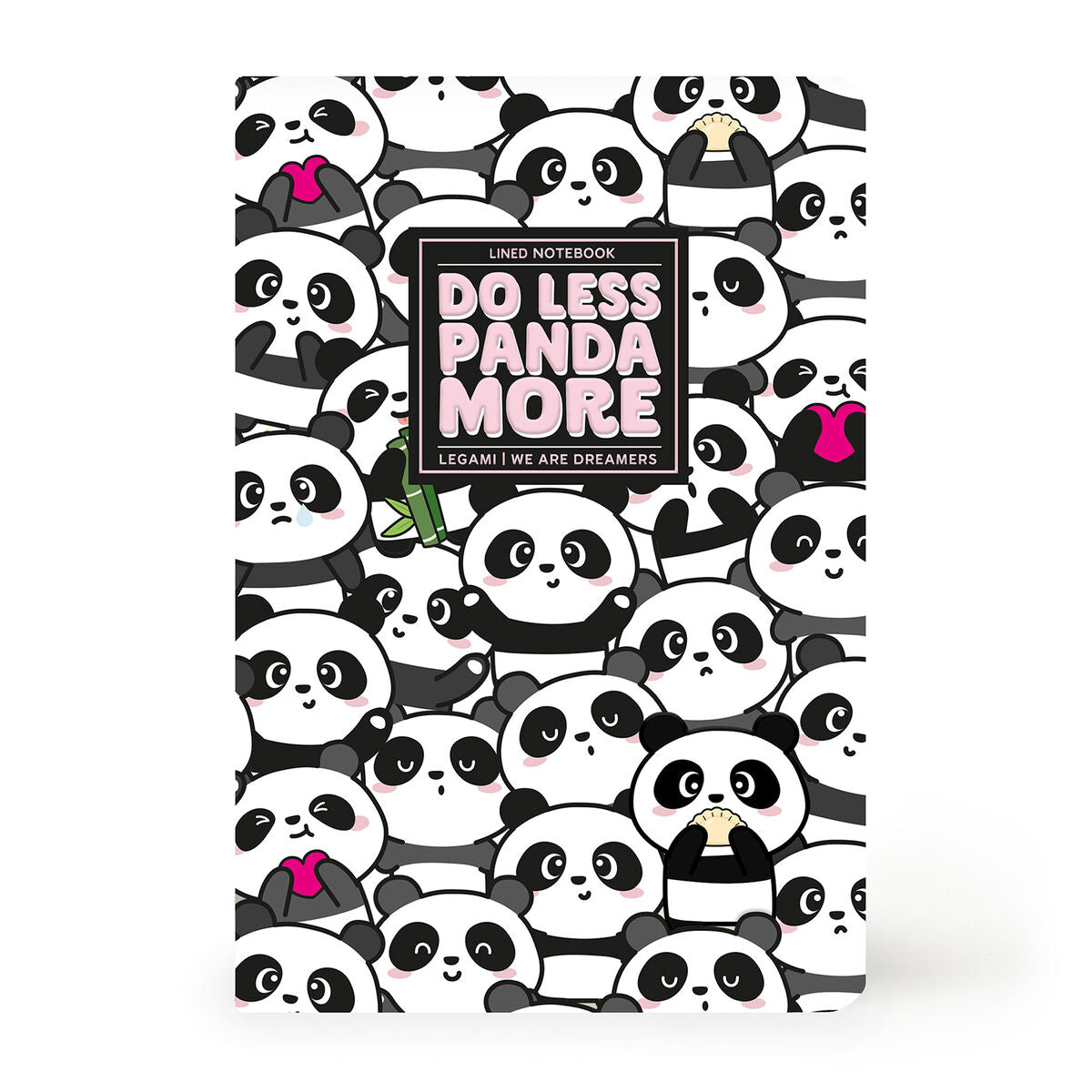 Cahier Ligné A6 à Couverture Rigide Illustrée - Panda