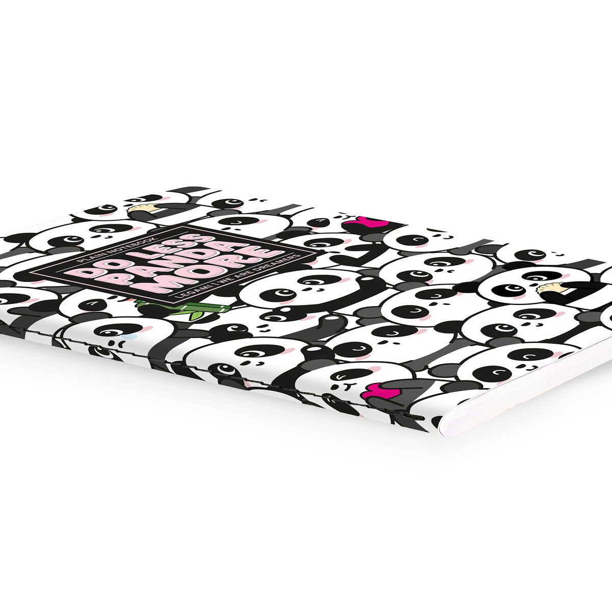 Cahier Ligné A6 à Couverture Rigide Illustrée - Panda