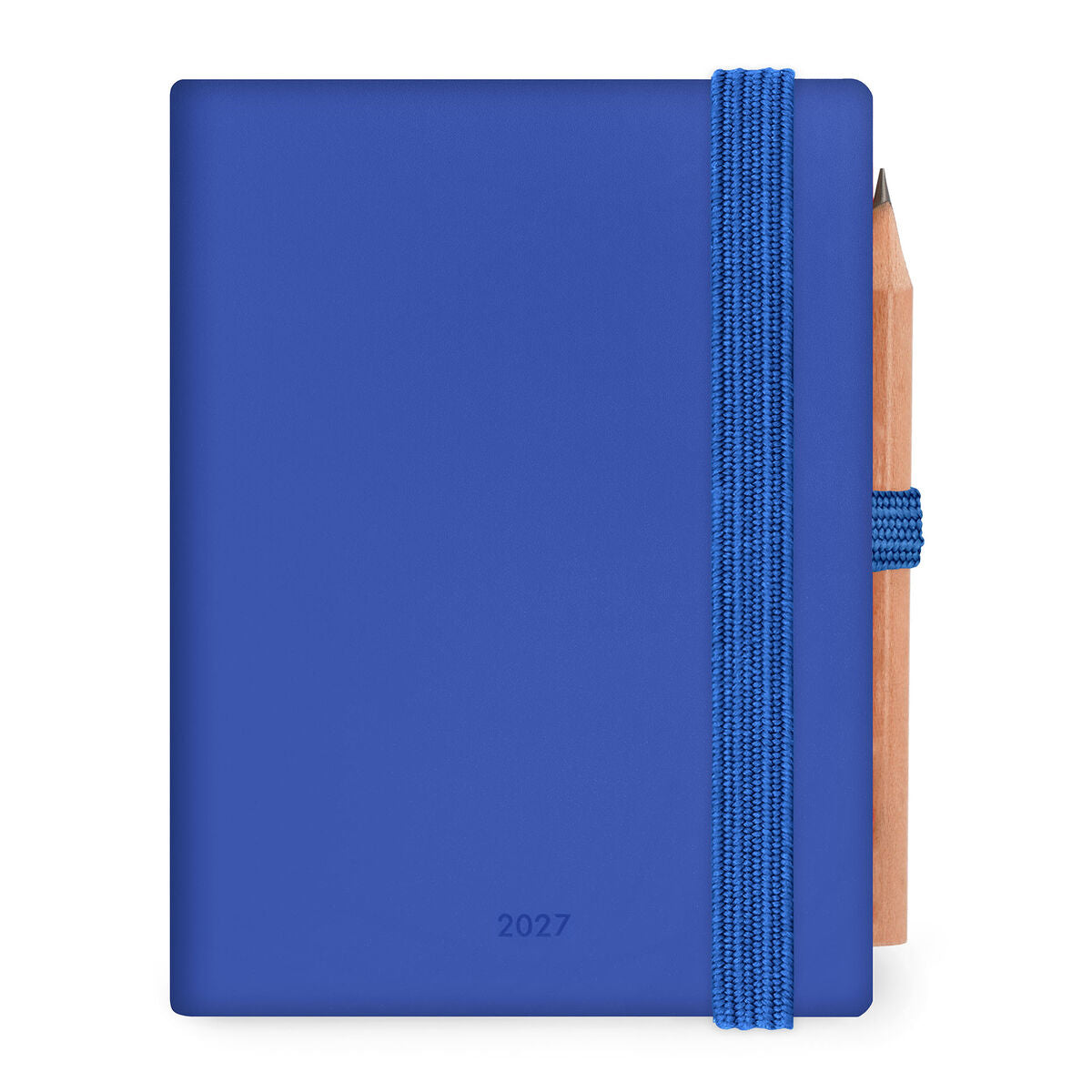 Agenda 12 Mois Bi-journalier Format Mini 2027 - Bleu éclectique