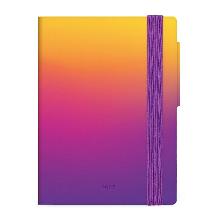 Agenda 12 Mois Semailier Format Mini 2027 - Vibes du coucher du soleil