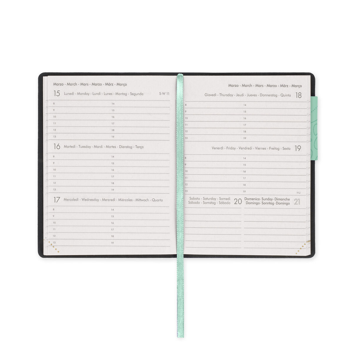 Agenda 12 Mois Semainier Format Mini 2027 - Botanic Garden