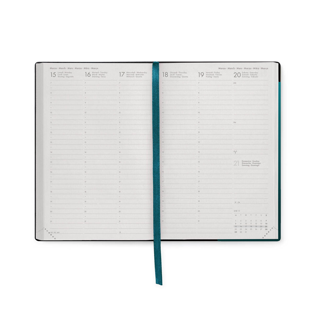 Agenda 12 Mois Semainier Medium 2027 - Deep Teal