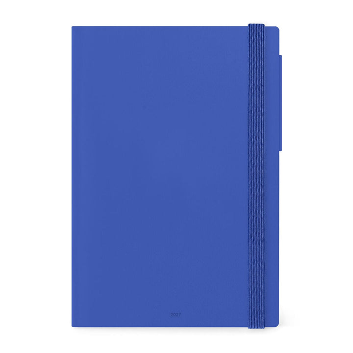 Agenda 12 Mois Journalier Large 2027 - Bleu éclectique