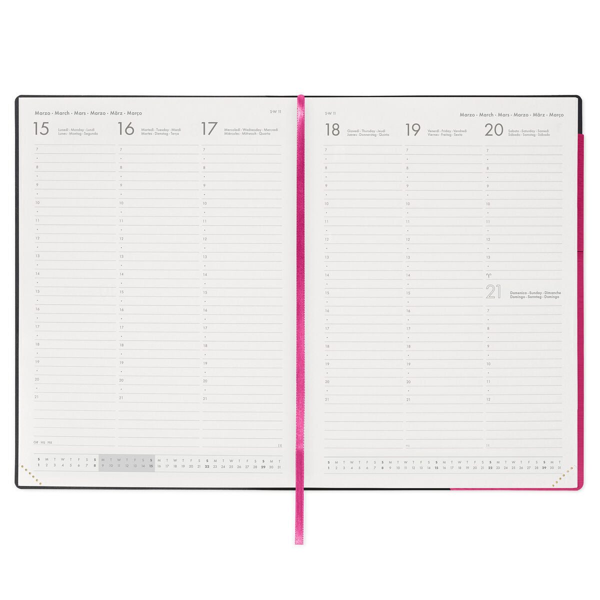 Agenda 12 Mois Semainier Format Maxi 2027 - Raspberry Jam