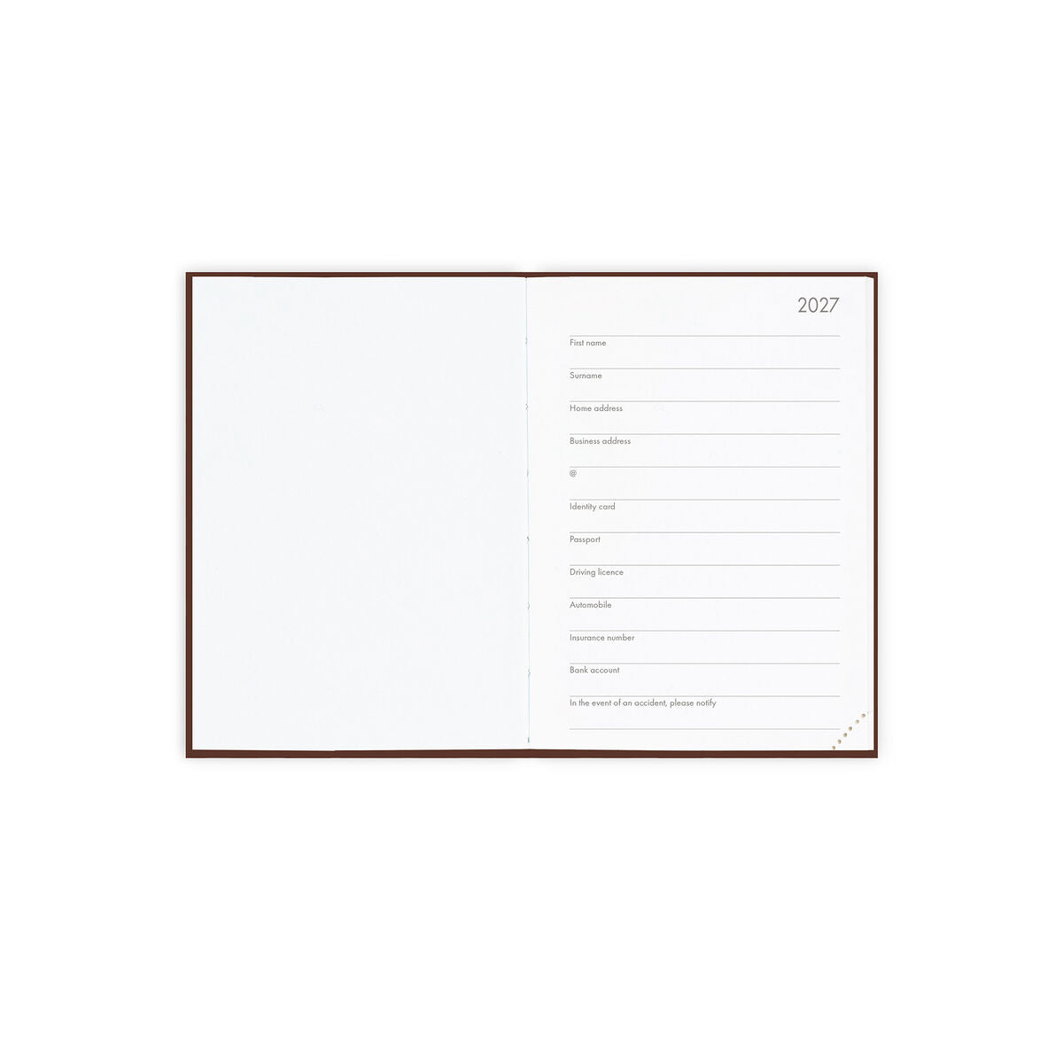 Agenda 12 Mois Journalier Photographique Small 2027 - Vintage Book