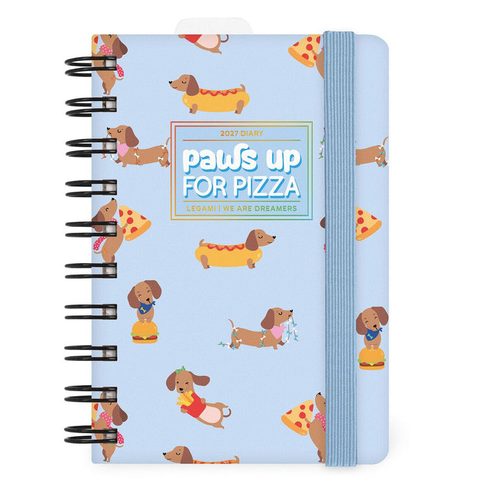 Agenda 12 Mois Journalier Small À Spirale 2027 - Dachshund