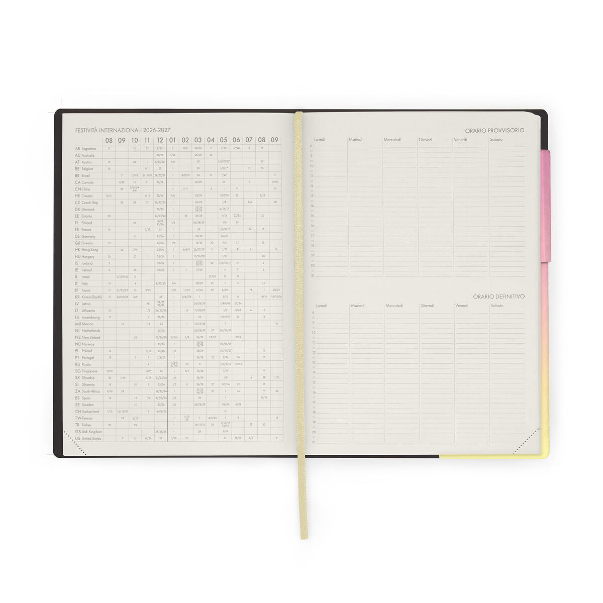 Agenda de l'Enseignant 2026/2027 Semainier 13 Mois - Sunrise Lover