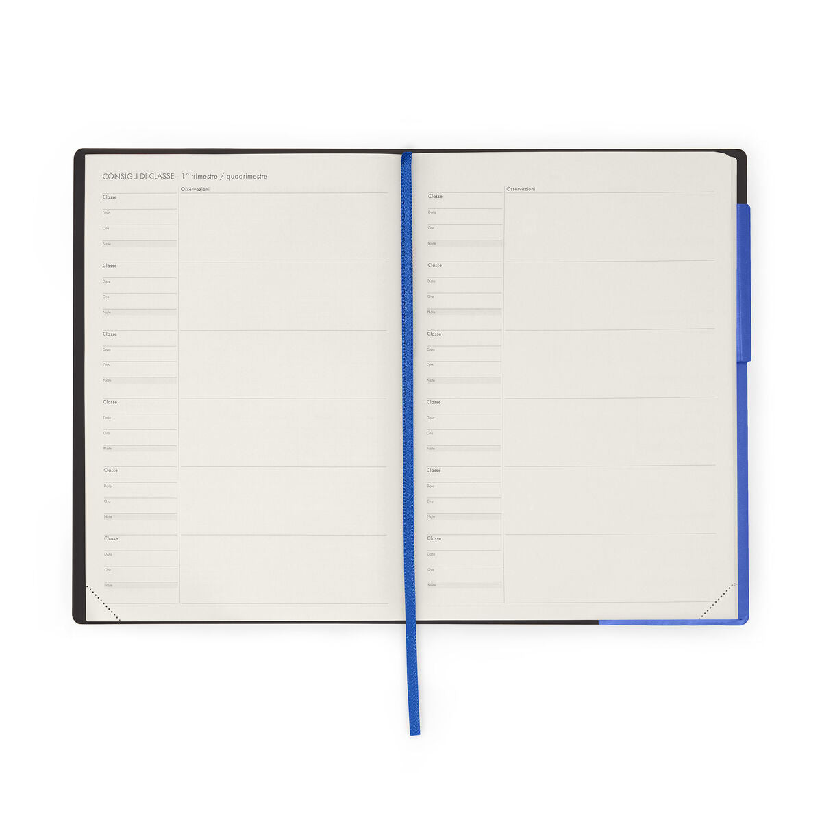 Agenda de l'Enseignant 2026/2027 Semainier 13 Mois - Eclectic Blue