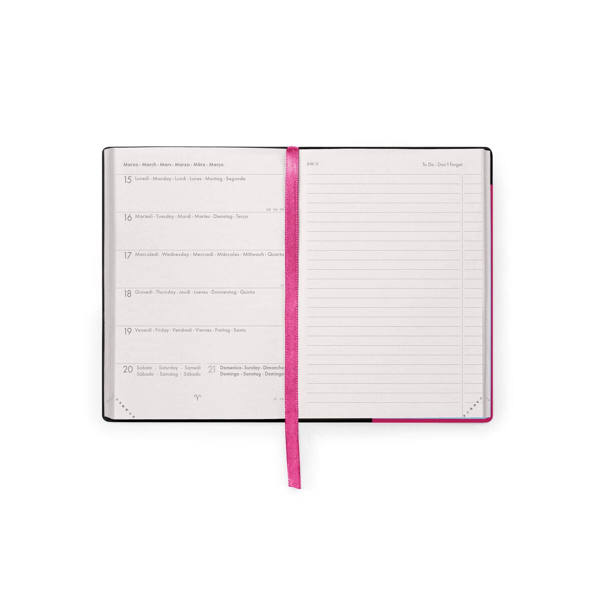 Agenda 2026/2027 Semainier 16 Mois - Raspberry Jam - Small Avec Section pour Notes