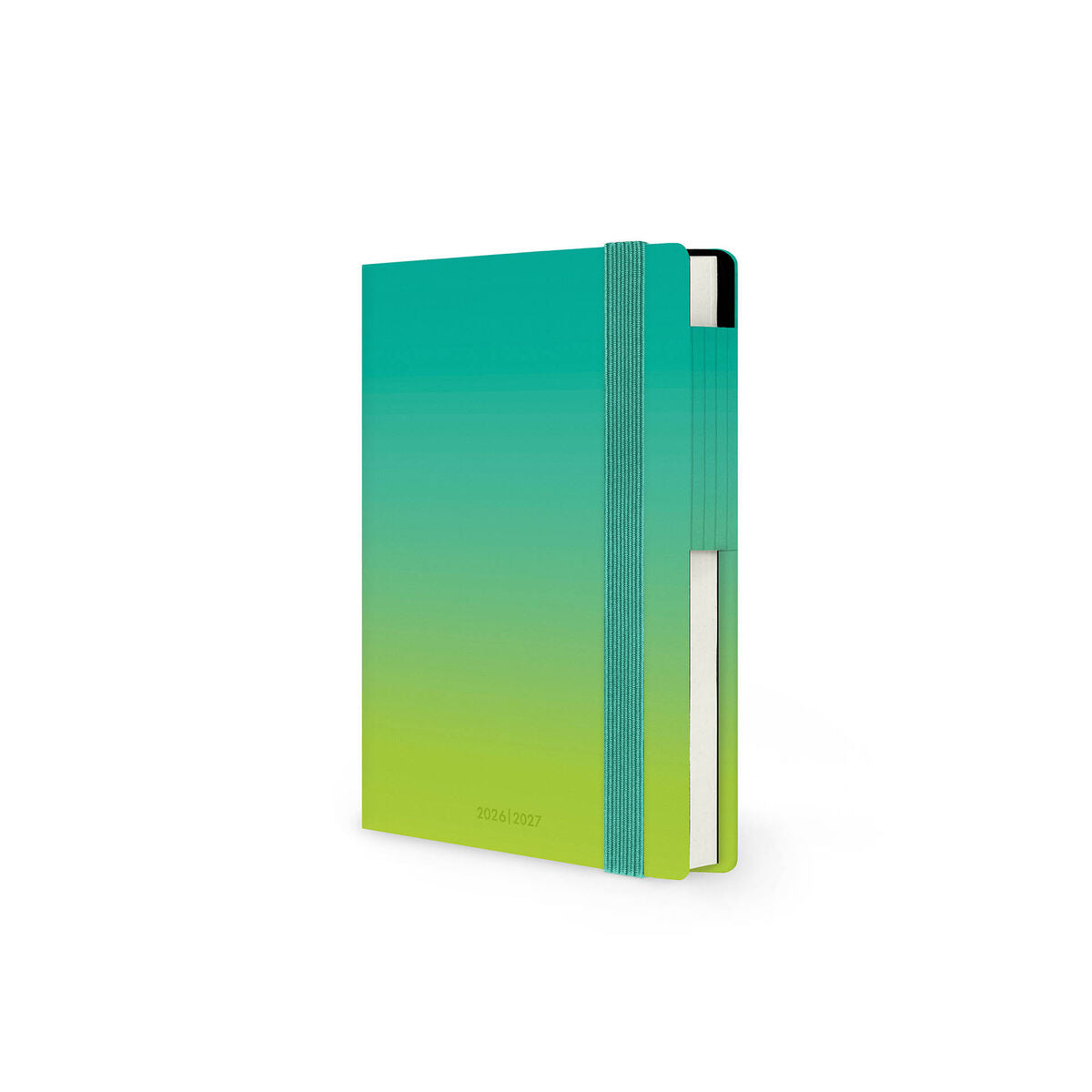 Agenda 2026/2027 Semainier 16 Mois - Shades of Green - Small Avec Section pour Notes