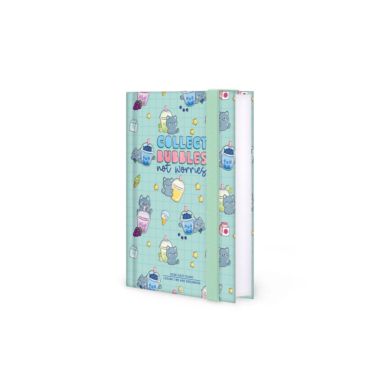 Agenda 2026/2027 Journalier Photographique 16 Mois - Kitty Bubble Tea - Small